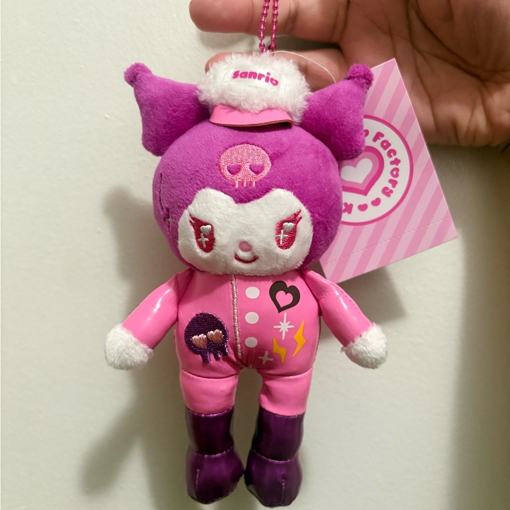 Kuromi Kawaii Sanrio Factory Tokyo plush keychain
